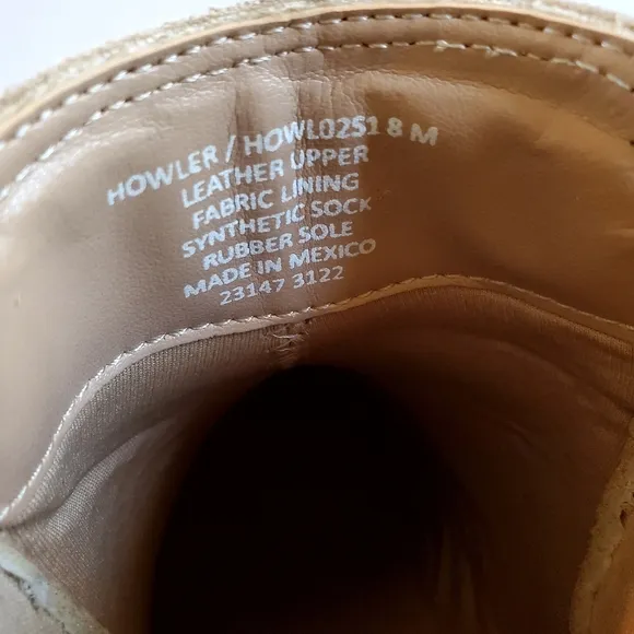 Steve Madden Suede Tan Ankle Boots with Chunky Sole Size 8