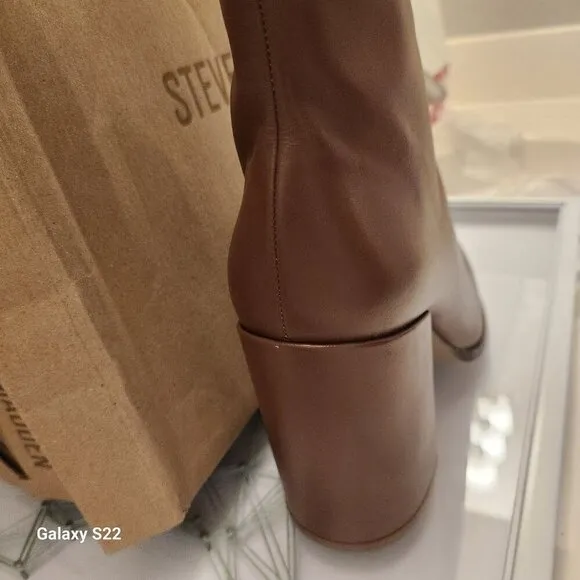 Steve Madden Womens Trudy Leather Pointed Toe Ankle Boots. NIB. 11