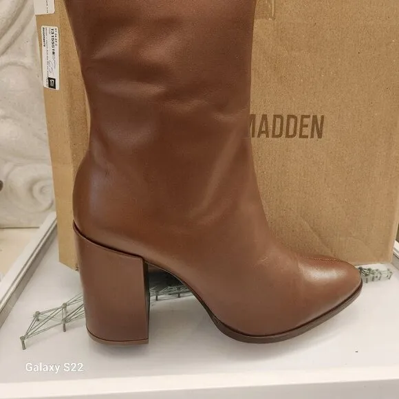 Steve Madden Womens Trudy Leather Pointed Toe Ankle Boots. NIB. 11