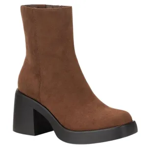 Sun   Stone Women's Tiannaa Platform Boots Russet Brown Size 9