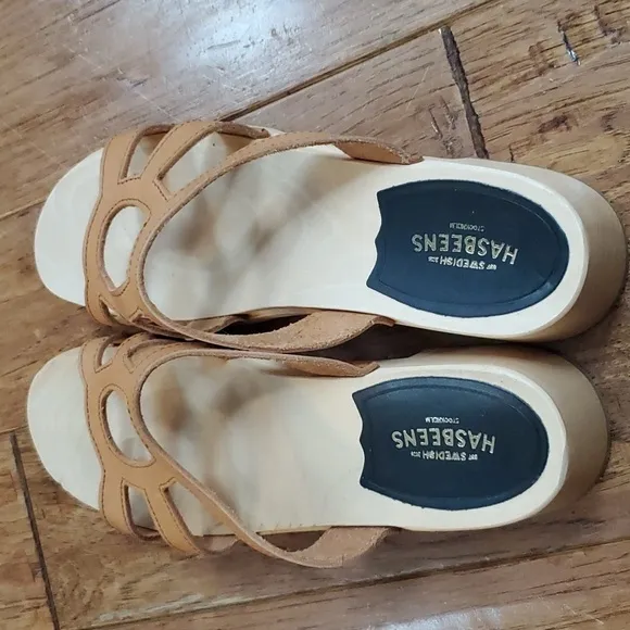 Swedish Hasbeens Luxury slipper clog sandals