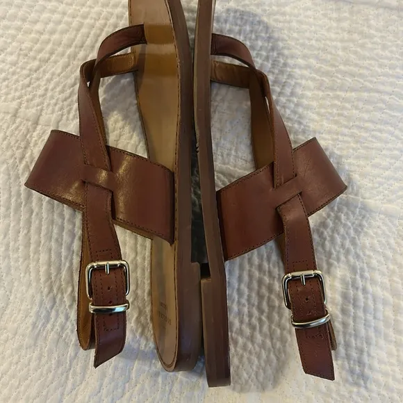 Sézane Lottie Leather Sandals