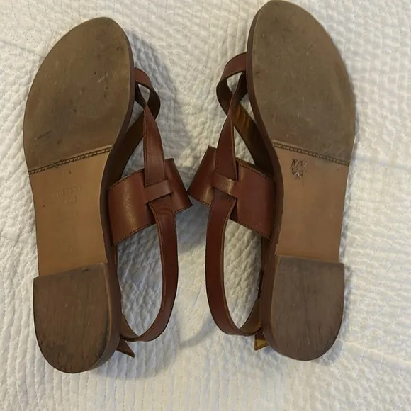 Sézane Lottie Leather Sandals
