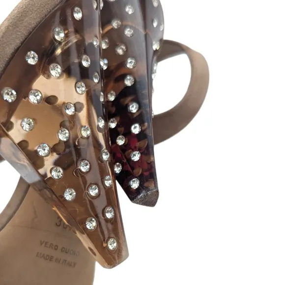 Tamara Mellon Studded Heel Sandals