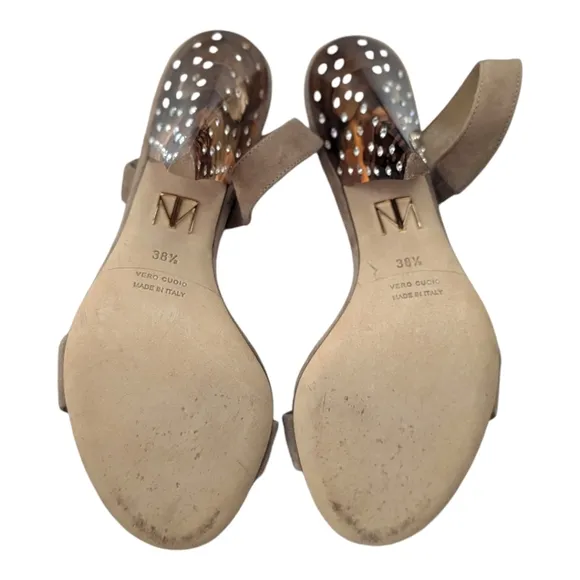 Tamara Mellon Studded Heel Sandals