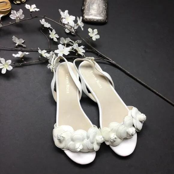Taryn Rose Ida Flower Slingback Size 7M
