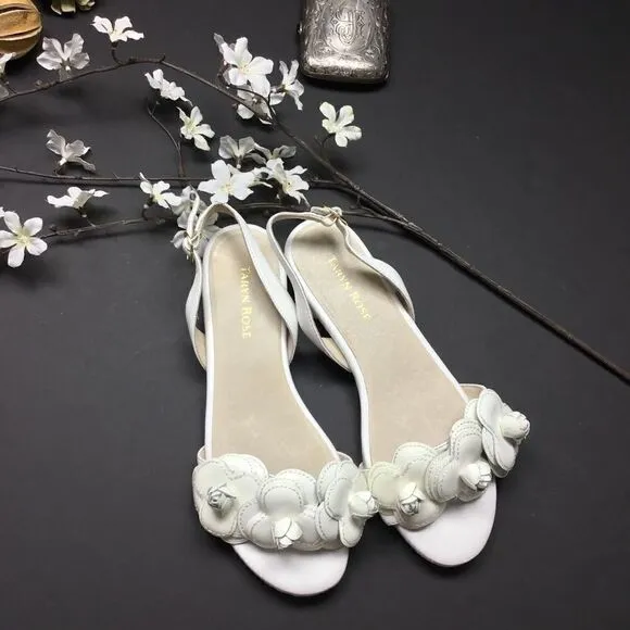Taryn Rose Ida Flower Slingback Size 7M
