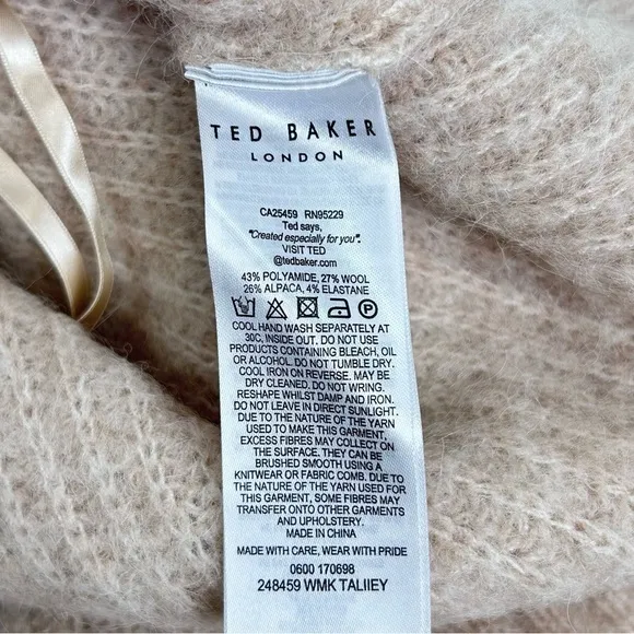 TED BAKER TAliiey Chunky Button Knit Sweater