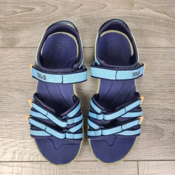 Teva Kids Unisex Alaskan Blue Tirra Youth Sandals Size 13 Little Kids