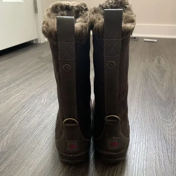 THE NORTH FACE Abby IV Waterproof Suede Leather Boots US 7.5 Brown/Pink MSRP 175