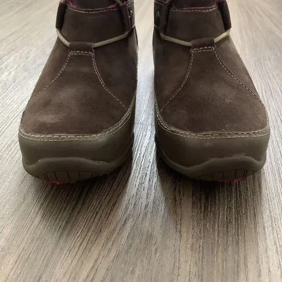 THE NORTH FACE Abby IV Waterproof Suede Leather Boots US 7.5 Brown/Pink MSRP 175