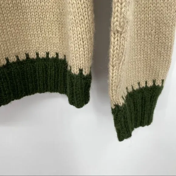 The Sweater Market Copenhagen Denmark 100  percent wool hand knit cardigan