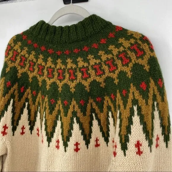 The Sweater Market Copenhagen Denmark 100  percent wool hand knit cardigan
