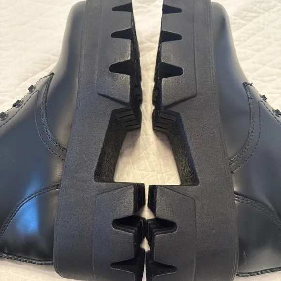Thursday Boot Company Black Combat Boots with Chunky Sole