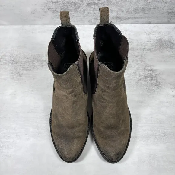 Thursday Leather Chunky Heel Chelsea Boots - Women's Size 7 - Brown