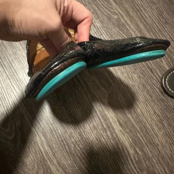 Tieks patent leather sandals