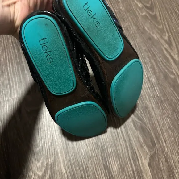 Tieks patent leather sandals