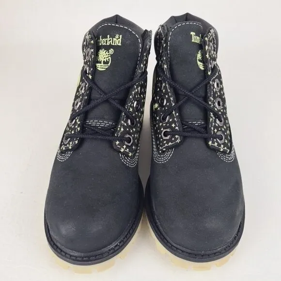 Timberland 6 IN Glow Classic Little Kids Boots Black Leather
