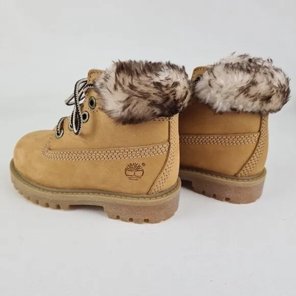 Timberland 6 IN Premium Classic Toddler Boots Wheat Nubuck