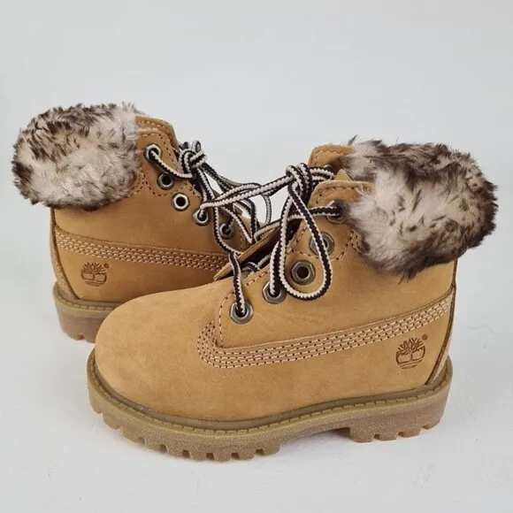 Timberland 6 IN Premium Classic Toddler Boots Wheat Nubuck