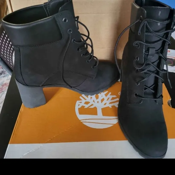 Timberland 9 Allington Black Lace-Up Ankle Boots