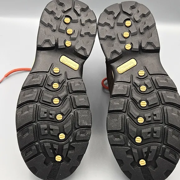 Timberland Brown Hiking Boots with Red Laces