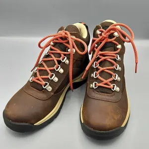 Timberland Brown Hiking Boots with Red Laces
