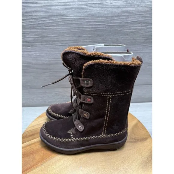 Timberland Girl's Winter Boots Oslo Express Brown 12.5 - NEW