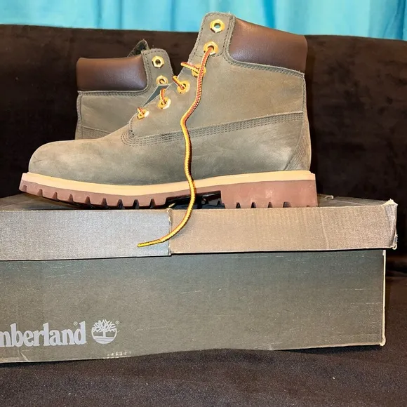 Timberland Green Leather Boots