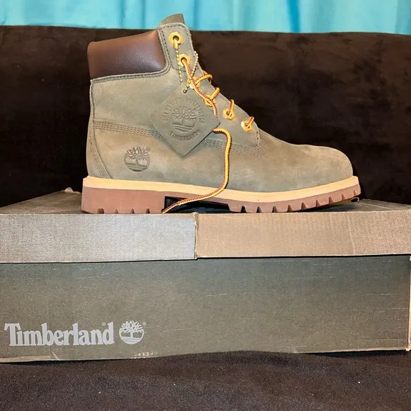 Timberland Green Leather Boots