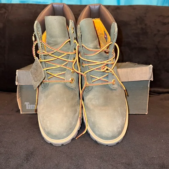 Timberland Green Leather Boots