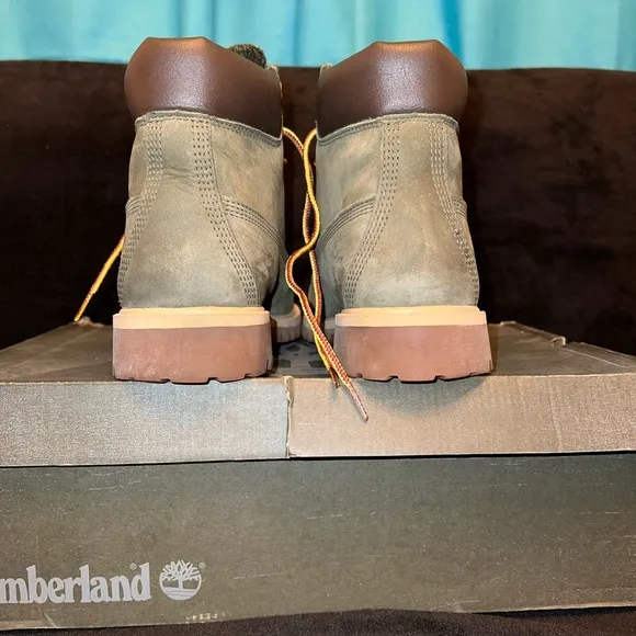 Timberland Green Leather Boots
