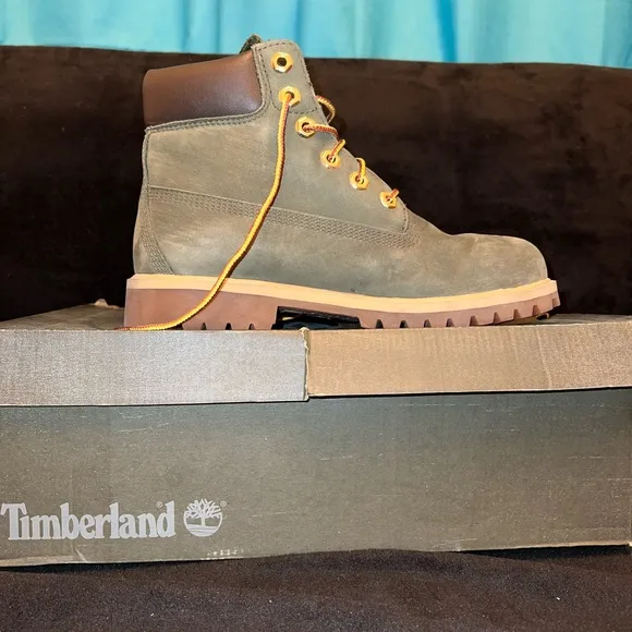 Timberland Green Leather Boots