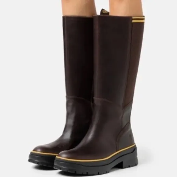 Timberland Malynn Waterproof Tall Boot Chestnut MD Brown Sz 6