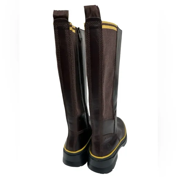 Timberland Malynn Waterproof Tall Boot Chestnut MD Brown Sz 6