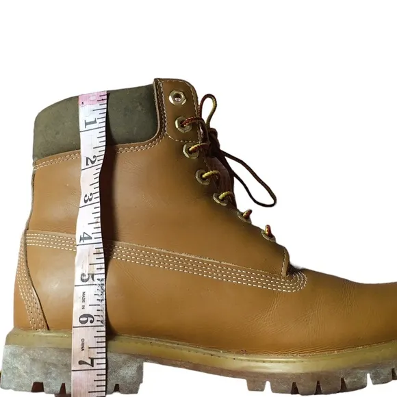 Timberland Men's 6&quot; Premium Waterproof Boots Brown with Olive Green tops
