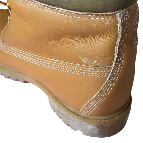 Timberland Men's 6&quot; Premium Waterproof Boots Brown with Olive Green tops