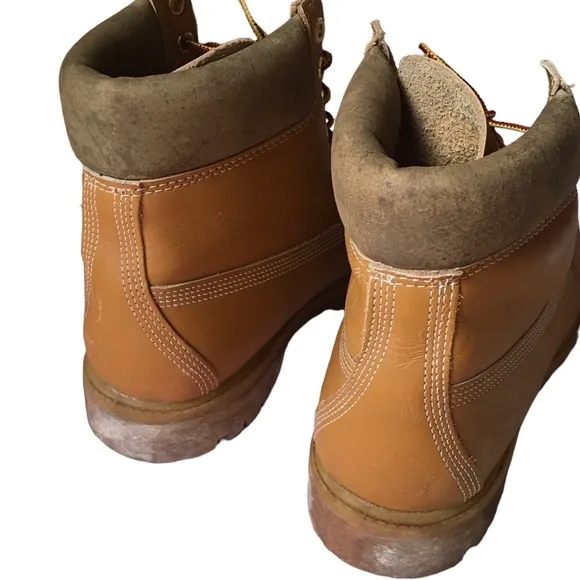 Timberland Men's 6&quot; Premium Waterproof Boots Brown with Olive Green tops
