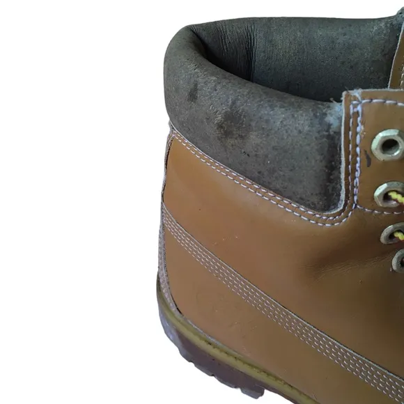 Timberland Men's 6&quot; Premium Waterproof Boots Brown with Olive Green tops