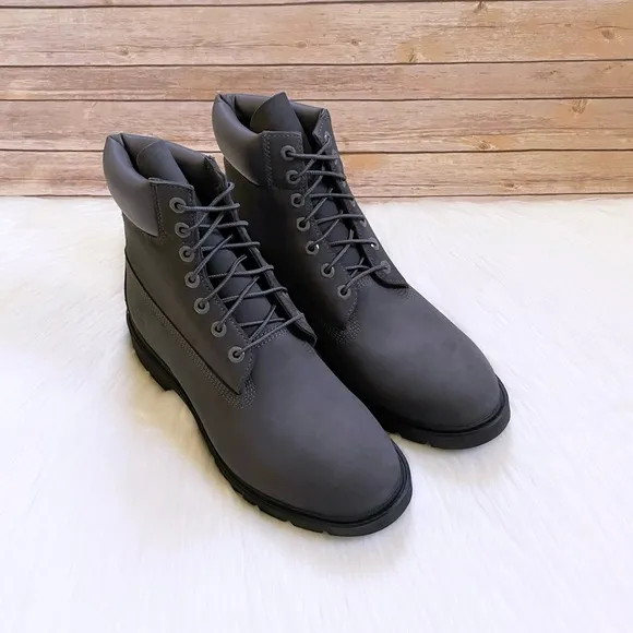 Timberland Men’s Classic 6” Waterproof Dark Grey Boots