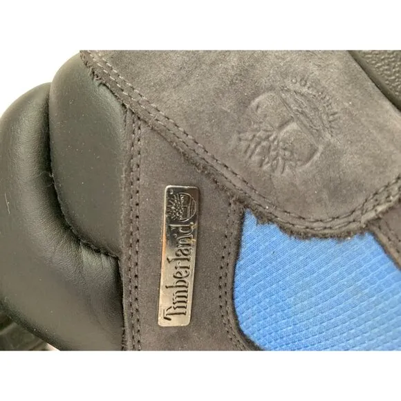 Timberland Mens Field Waterproof Hiking Boots Size 9.5 Gray Blue Primaloft EUC