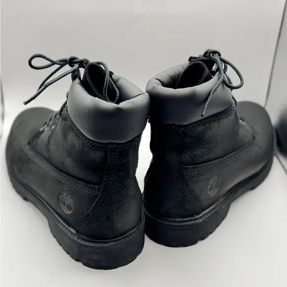 Timberland Nubuck Waterproof Boots in Black, Boys Size 7