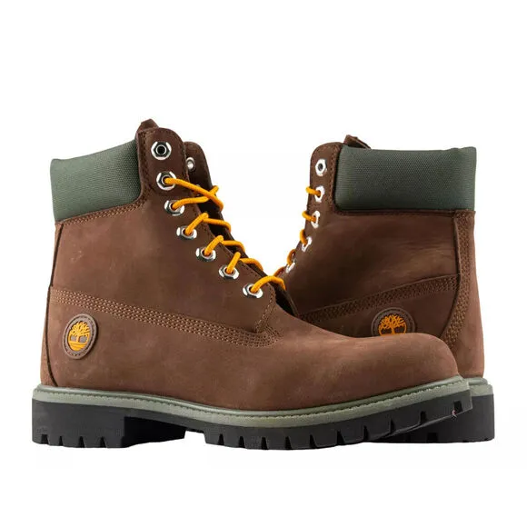 Timberland Premium TB0A2CX8931 Combat Boots Mens Brown Leather Waterproof MER398