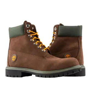 Timberland Premium TB0A2CX8931 Combat Boots Mens Brown Leather Waterproof MER398