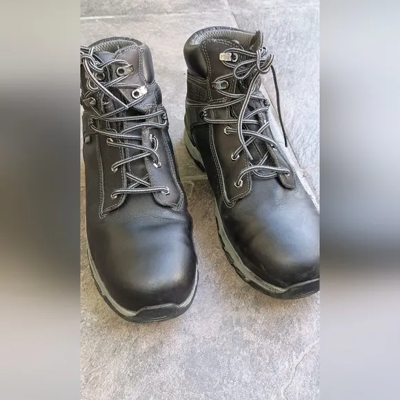 Timberland Pro Black Boots Steel Toe 12M A1RU5