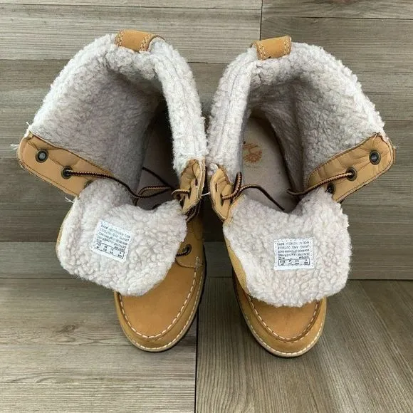 Timberland RICHMOND Boots Waterproof Fur Line Boots Kid‎ Sz 4 (Big Boy)