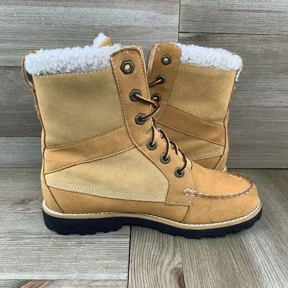 Timberland RICHMOND Boots Waterproof Fur Line Boots Kid‎ Sz 4 (Big Boy)