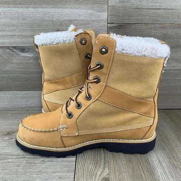Timberland RICHMOND Boots Waterproof Fur Line Boots Kid‎ Sz 4 (Big Boy)