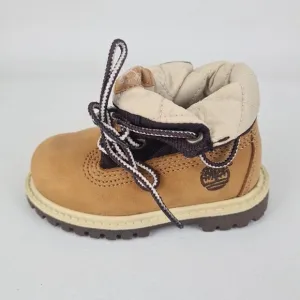 Timberland Roll Top Workshirt TODDLER Boots Hiking Wheat Leather Size 4C