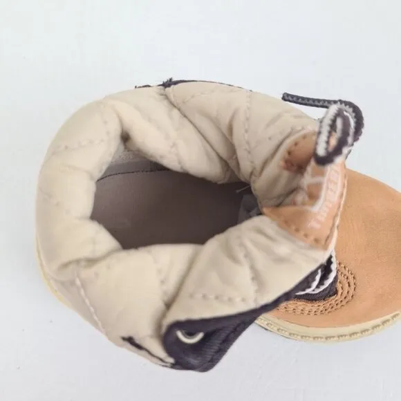 Timberland Roll Top Workshirt TODDLER Boots Hiking Wheat Leather Size 4C